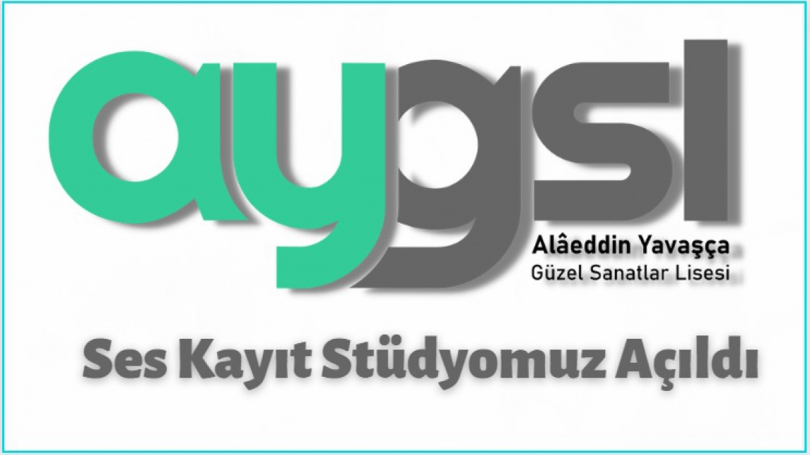 Ses Kayıt Stüdyomuz Açıldı.